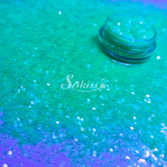 Fluorescent Green Chunky Glitter - Green Glitter