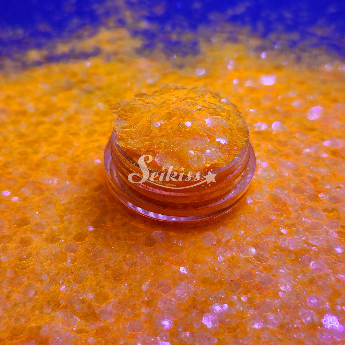 Fluorescent Orange Chunky Glitter - Orange Glitter