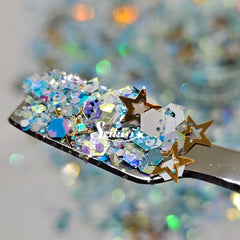 Starry Sky Nail Acrylic Powder with Glitter - Acrylic Powder