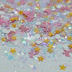Ballerina Glitter Mix - Star and bow Shape Glitter