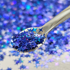 Blue Shining Stars - Blue Glitter