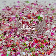 Melon Splash Glitter Mix - Multicolor Shape Glitter