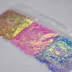 Flakes Glitter Bundle (Set of 3) - Purple, Pink and Gold Glitter