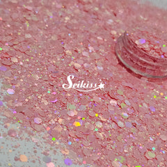 Guava Silk Chunky Glitter - Pink Glitter