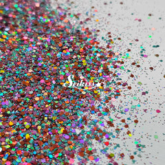Twilight Holographic Chunky Glitter - Multicolor Small Glitter