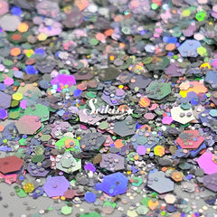 Stars Crossed Galaxy Holographic Chunky Glitter - Silver Glitter